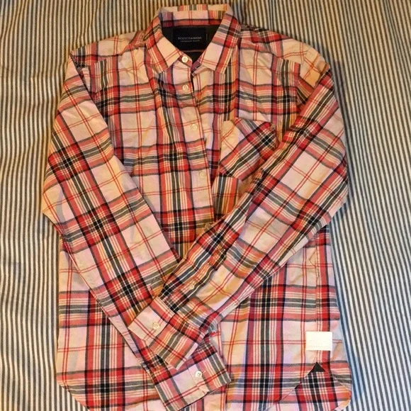 Lightweight Plaid Flannel Shirt - Picture 1 of 8